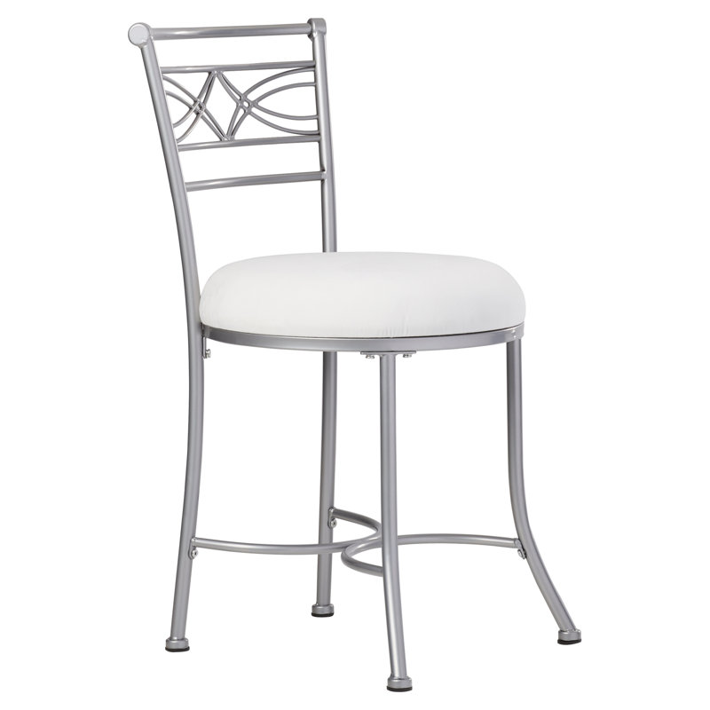 Lark Manor Bryneville Metal Vanity Stool & Reviews Wayfair